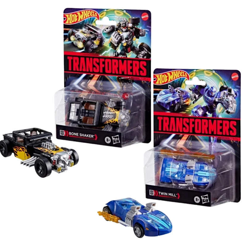 

Hot Wheels Transformers Bone Shaker Twin Mill Transformable Diecast Toy Cars Collectible For Fan collection
