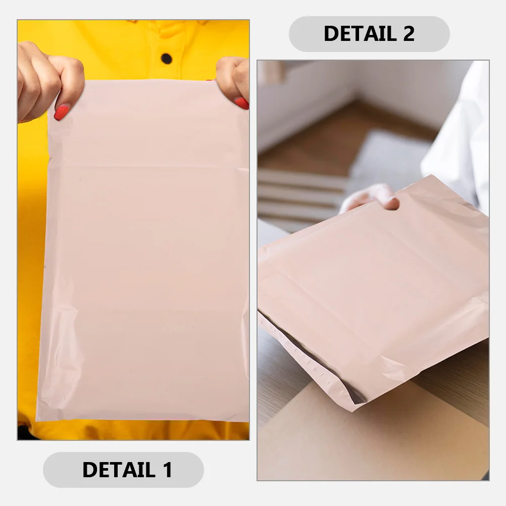 

100Pcs Superior Waterproof Mailing Bags Sturdy Adhesive Packaging Bags Fast Shipping Envelopes for Costumes and Makeup