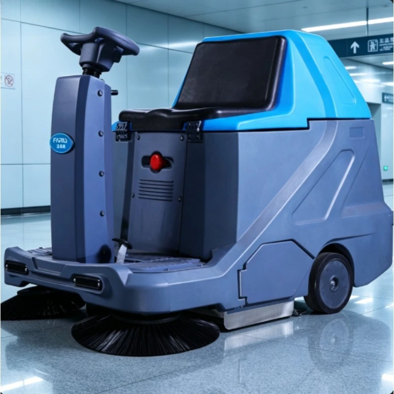Big Electric Ride On Street Road Sweeper Truck Ind Road Cleaning Machines/floor Street Sweeper Truck/dust Electronic