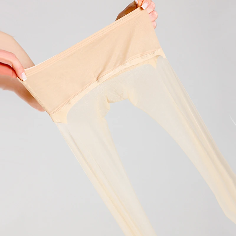0D-15D Women Seamless Crotch Pantyhose 2025 Summer High Waist Stockings Breathable Ultra-Thin Tights Sexy Elasic Pantyhose