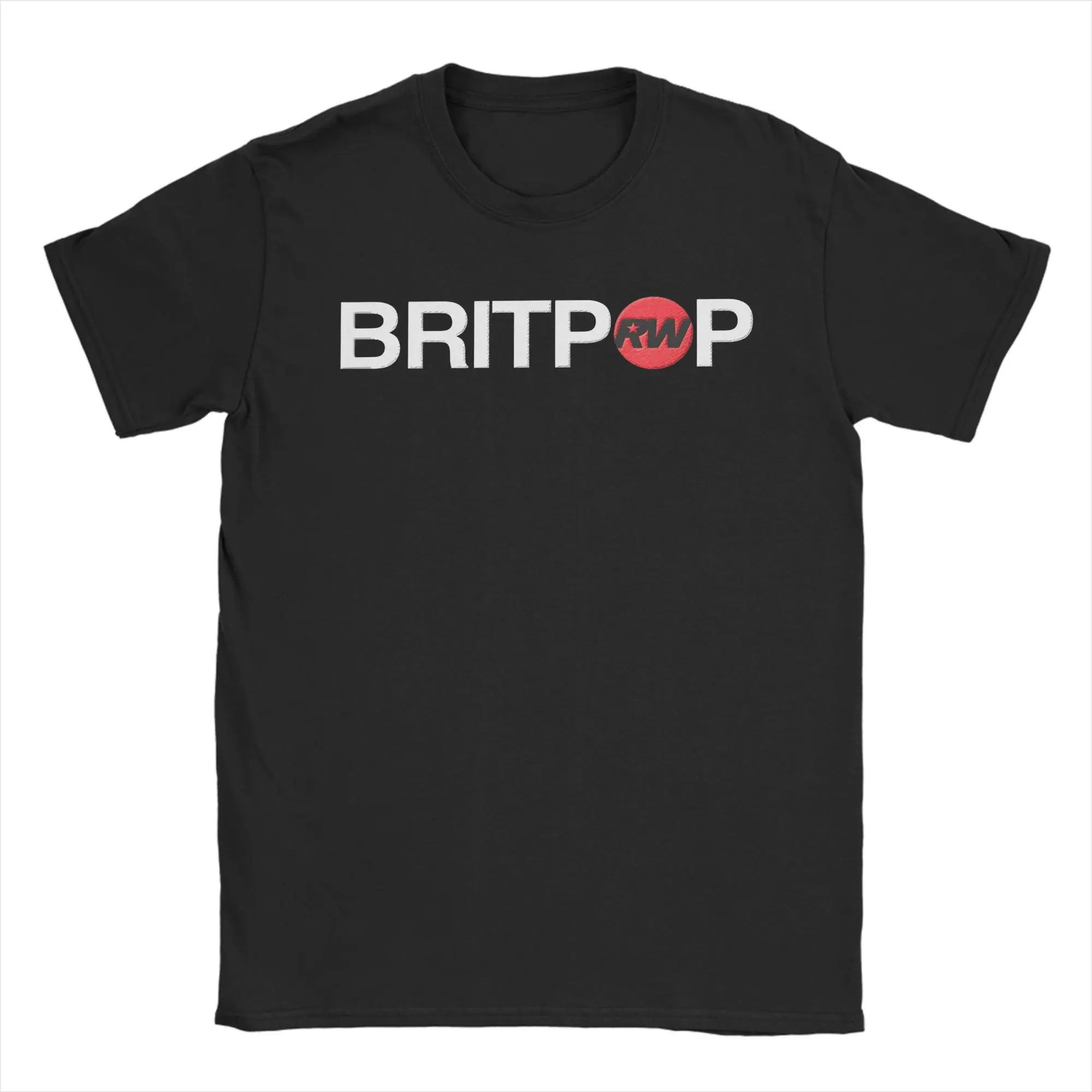 Robbie Williams Britpop Tour 2025 T-Shirts Men  Funny Pure Cotton Tee Shirt Crew Neck Short Sleeve T Shirt 6XL Clothes