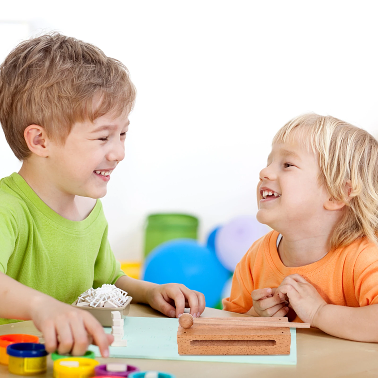 

Orff Wooden Block Percussion Instrument Music Education Tool Classroom Bell Rhythm Block Claves Musical Instrument