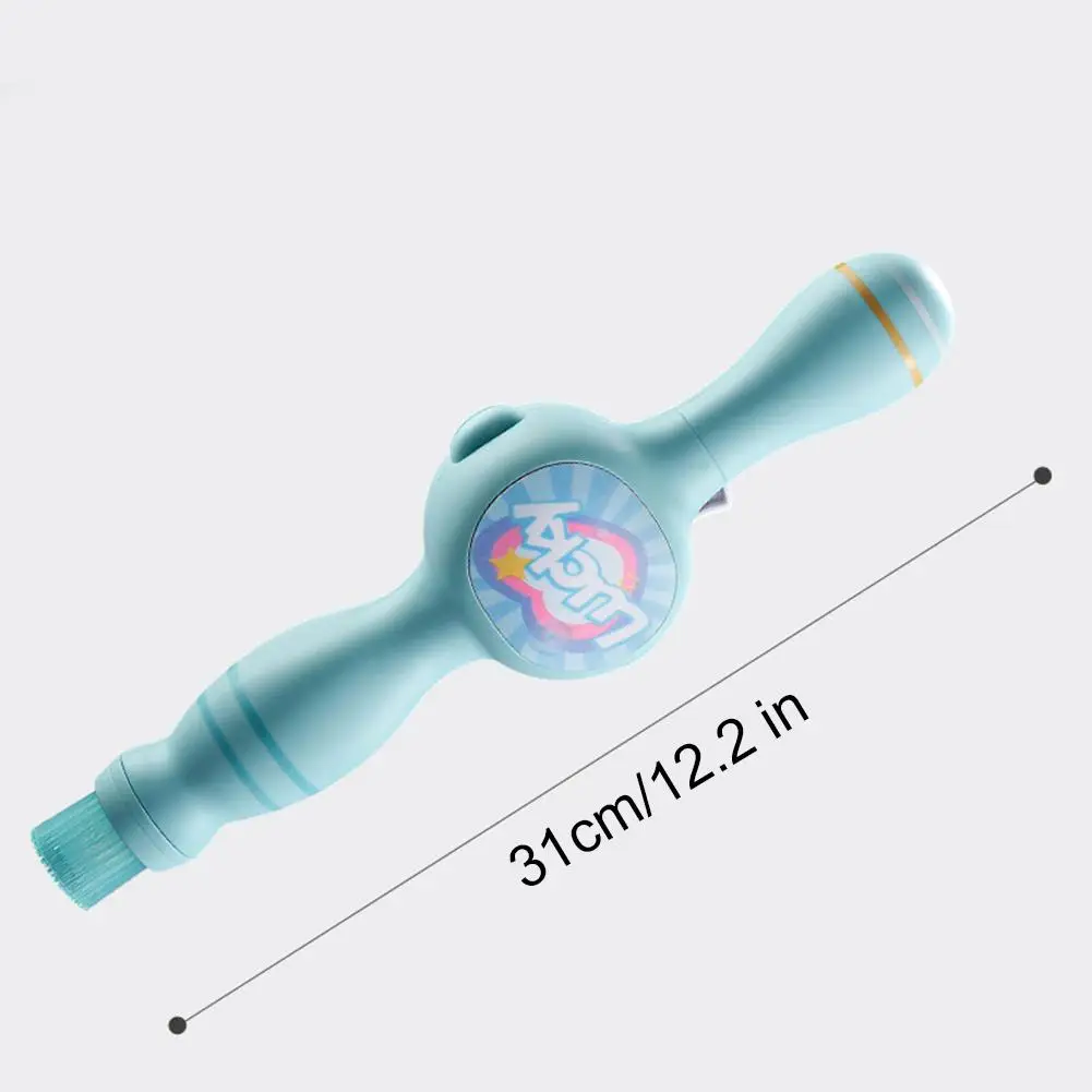 ماكينة نفخ فقاعات الدخان السحري، منفاخ فقاعات ملون مرن مع تأثير دخان سحري، منفاخ فقاعات محمول للحفلات الممتعة في الهواء الطلق #6
