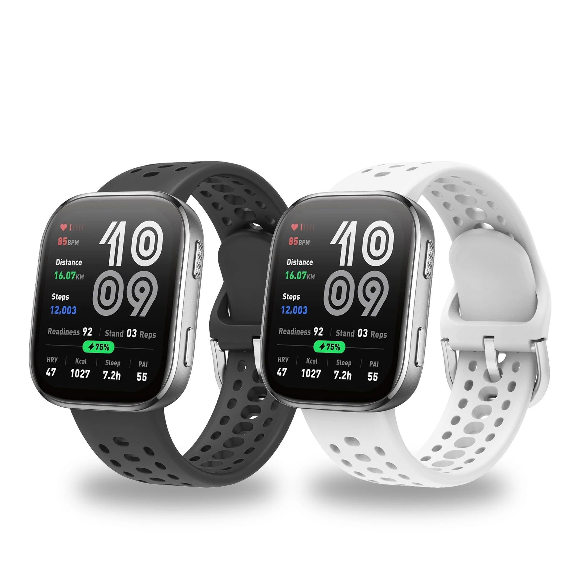 Lochstile Silikon-Uhrenarmband-Anzug für Amazfit Bip 6, einfarbiges, hohles Silikonarmband