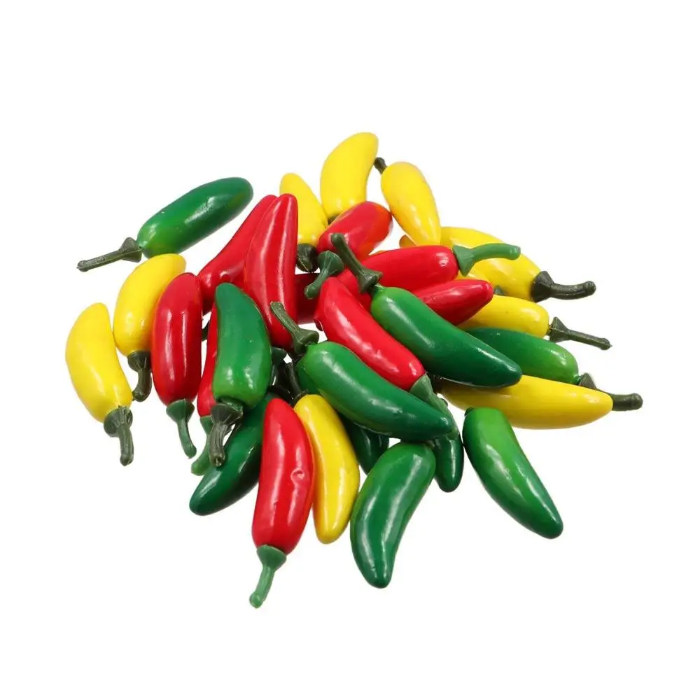 Party Mini Plastic Plants Home Fake Vegetables Artificial Pepper Decoration Simulation Chili