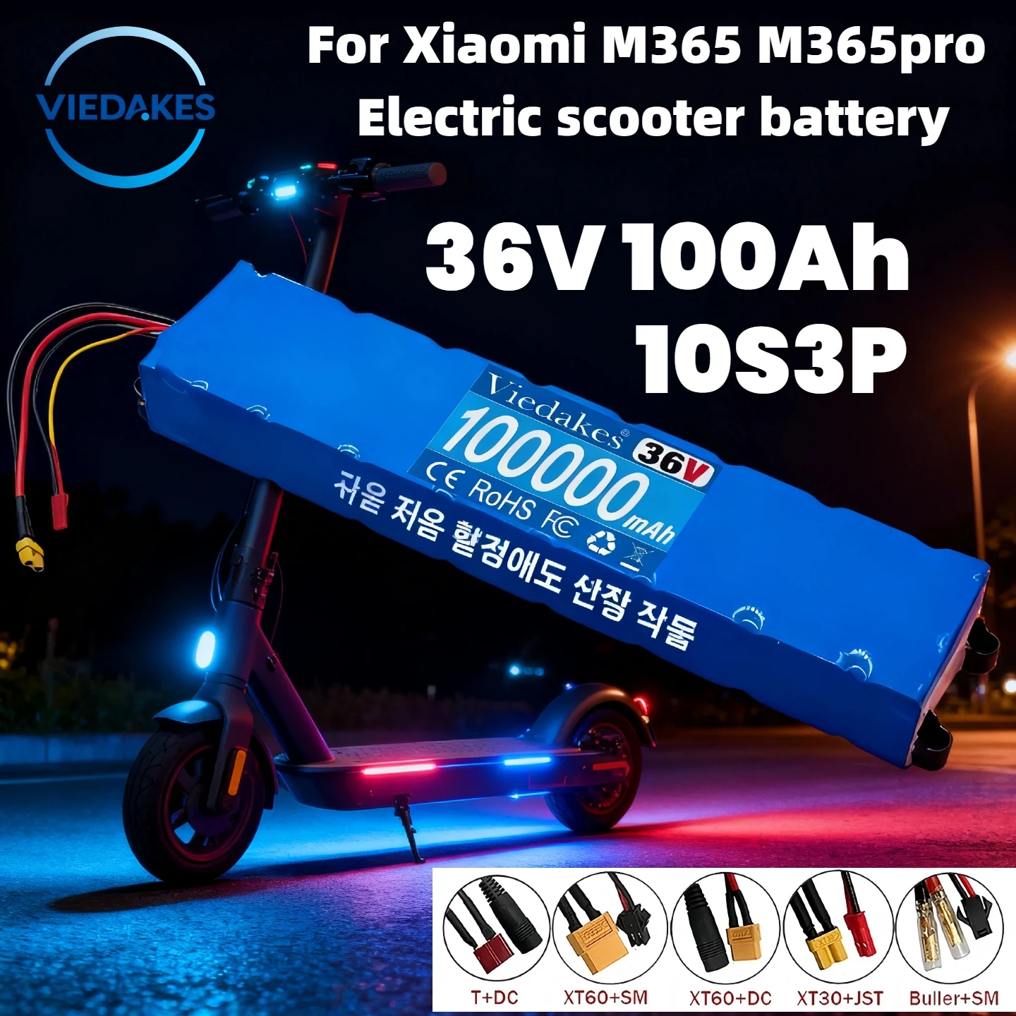 10S3P🔋36V 100Ah 18650 Rechargeable Lithium Battery Pack ✅ Power Modified Bicycle electric scooter Vehicle with BMS
