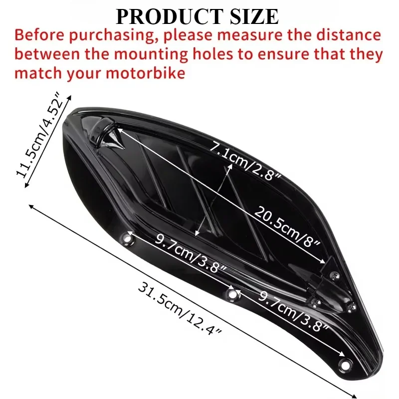 Motorbike Deflector Side Wing Windshield Fairing For Harley Touring CVO Electra Street Glide Ultra Classic FLHX Tri Glide 96-13