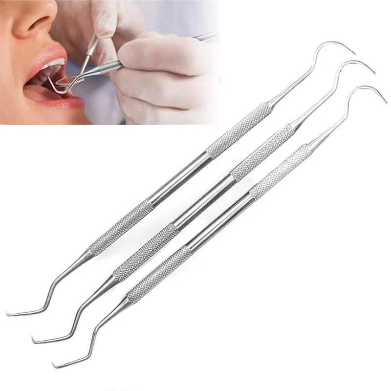 

1 шт. стоматологический пародонтологический зонд-эксплорер из нержавеющей стали, крючок для чистки зубов, инструмент для гигиены полости рта, эндодонтический инструмент для стоматологов