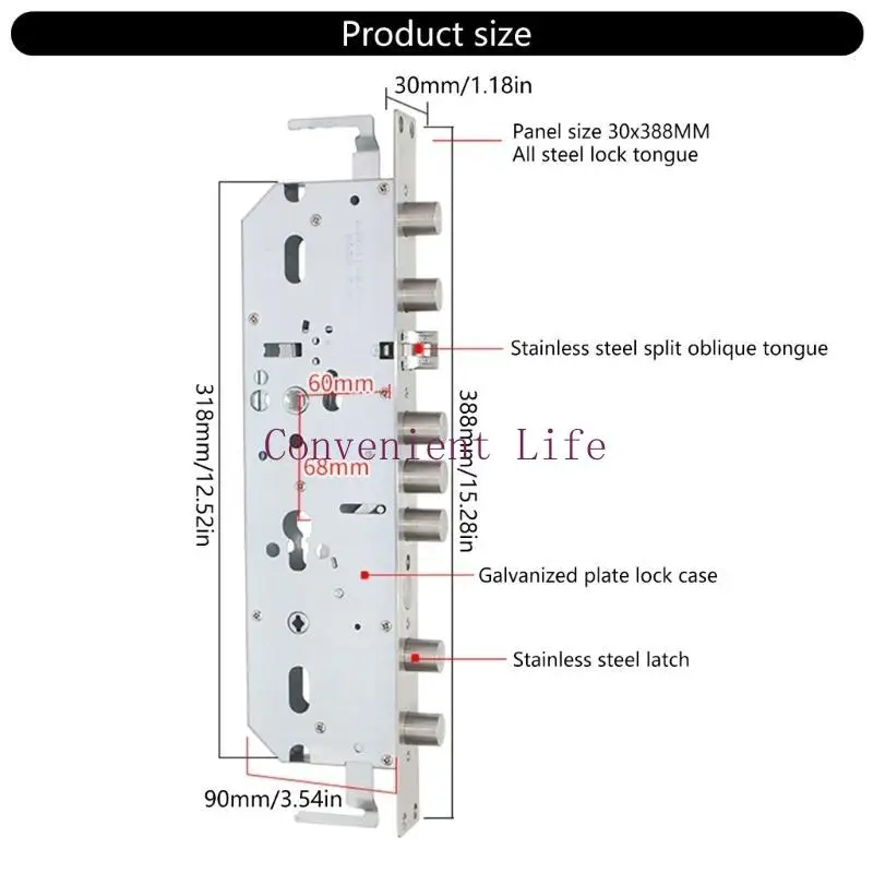 L1EE ลายนิ้วมือช่วยให้ล็อคประตูด้วยสลักหัวหนัก 9 อัน ความปลอดภัยลายนิ้วมือล็อคประตู ล็อคเหล็กสำหรับการรักษาความปลอดภัยภายในบ้าน