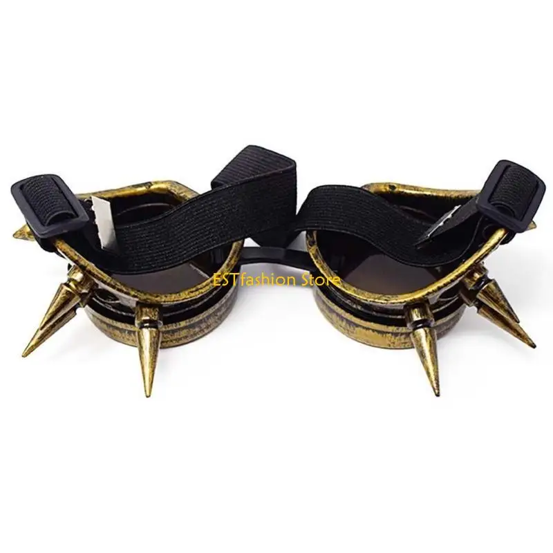 Y5GC wiatrakowe okulary przeciwsłoneczne mężczyzn Mężczyzn Women steampunk halloweenowe okulary imprezowe