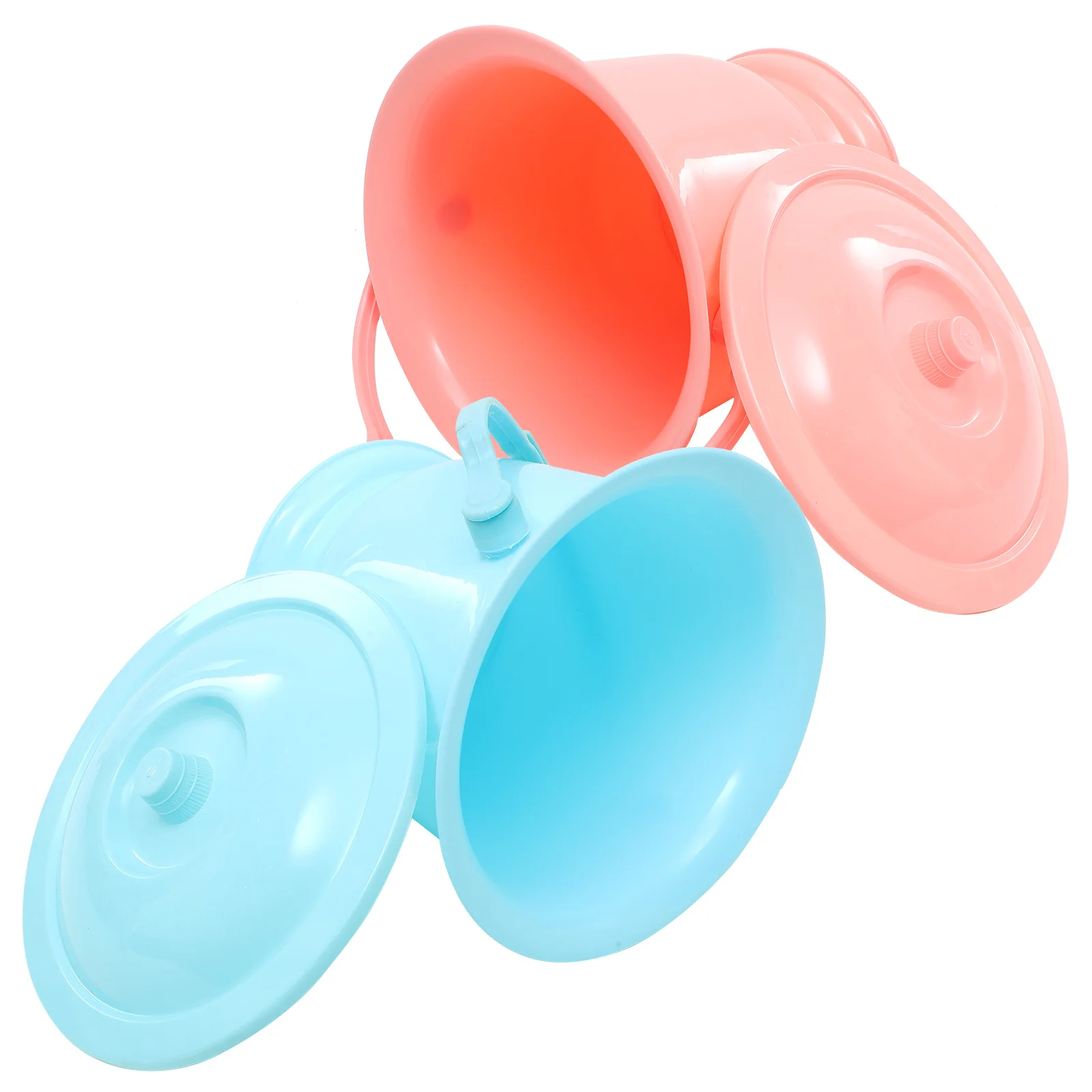 

2pcs Plastic Urinal Chamber Pot With Lid Large Capacity Portable Urine Bucket For Adults Elder Pregnant Women Household