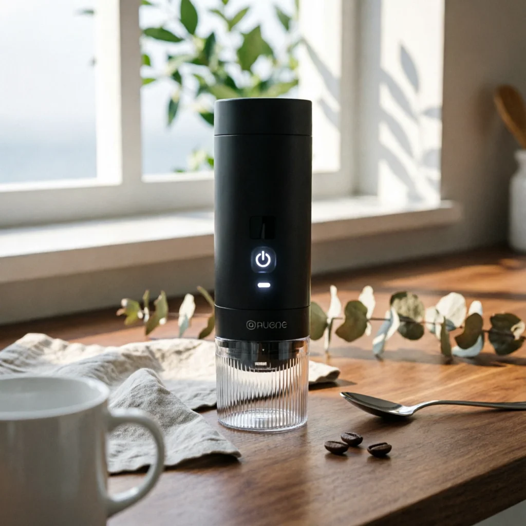 調整可能なポータブルコードレスコーヒーグラインダー、家庭用および屋外用充電式電動豆挽き器