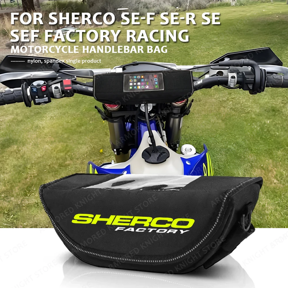 For SHERCO SE-F SE-R SE SEF Factory Racing 2014-2023 2024 Motorcycle Waterproof Bag Storage Handlebar bag Travel Tool bag