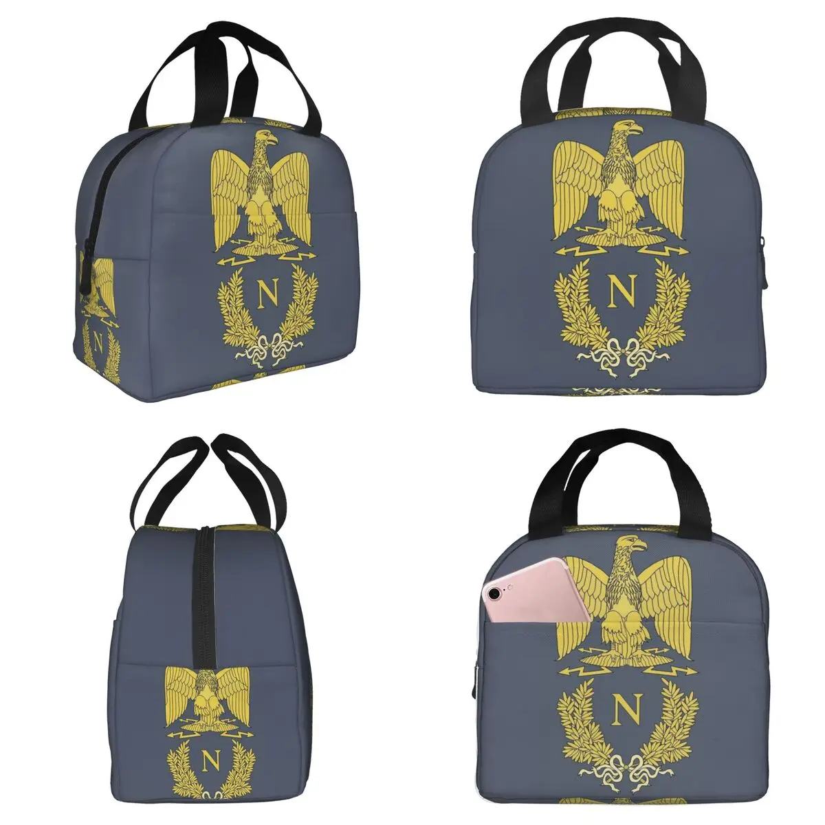 

Термосумка для обедов с изображением Наполеона Бонапарта для детей, школьная термосумка-холодильник, герметичный контейнер для еды