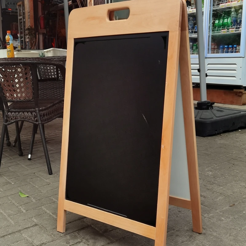 

Vertical double-sided blackboard A-type coffee shop bar billboard menu signboard