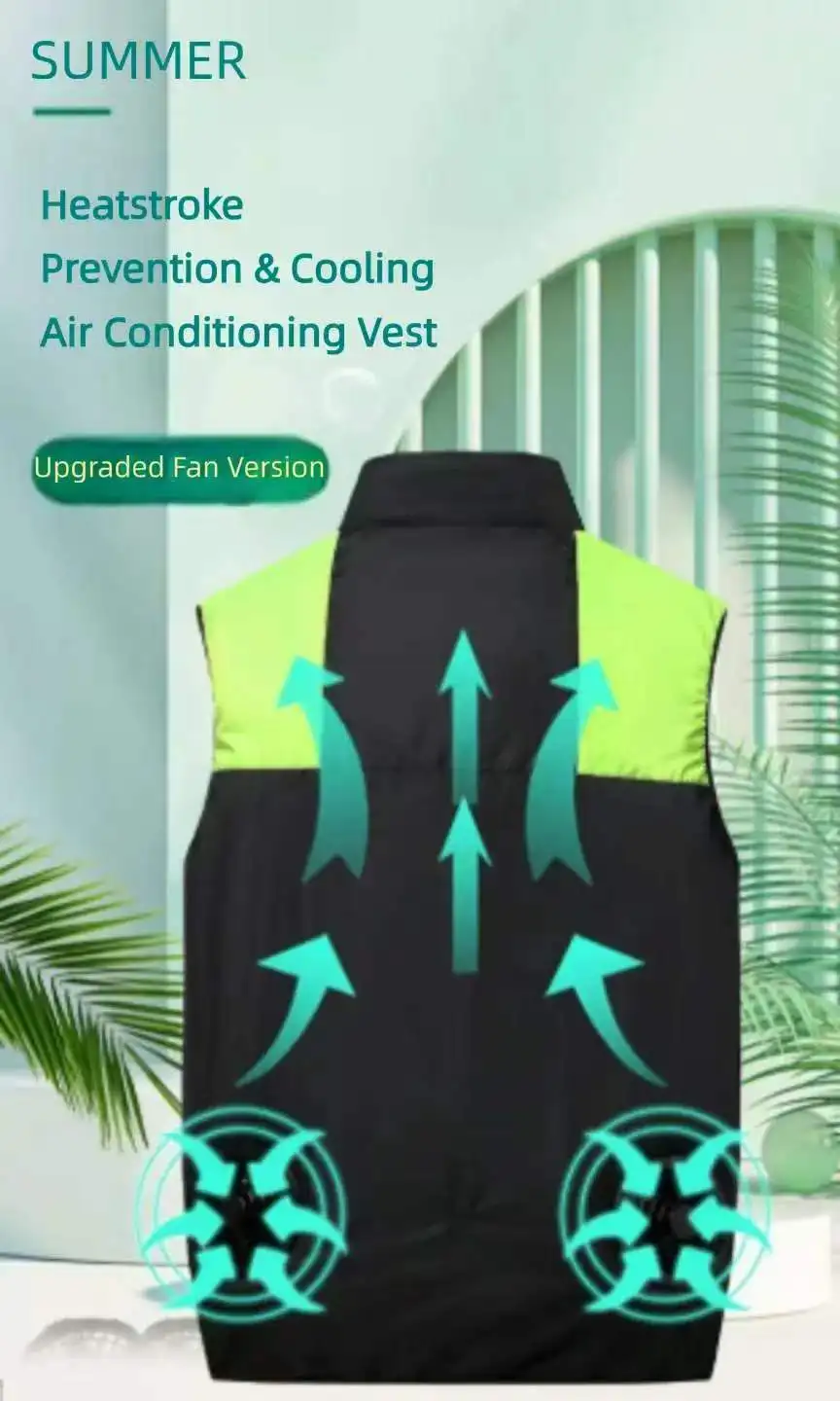 Summer New Fan Vest Outdoor Cooling Workwear