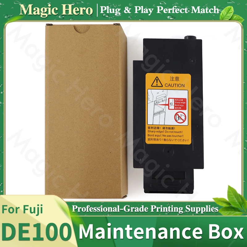 DE100 DE-100 Compatible Resettable Maintenance Tank With One Time Chip For Fuji DE100 Dry Minilab Fujifilm DE100 DE-100 Printer