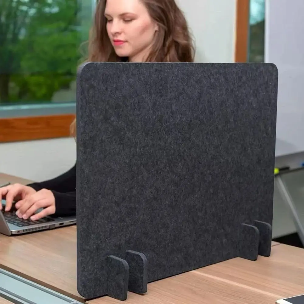 40x60cm Desk Screen Felt Baffle Anti-foam Sound-absorbing Partition Board Student Desk Polyester Fiber Isolation Board