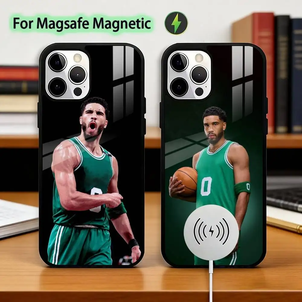 

Sports Basketbal Jayson T-Tatum Phone Case For iPhone17,16,15,14,13,12,11 Plus,Pro Magnetic with Magsafe Wireless Charging