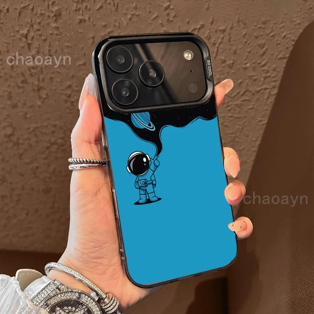 

Astronaut Planet Phone Case case for iPhone17 16 15 14 13 12 11 Pro/ Max/Plus shock-proof rear cover anti-fingerprint