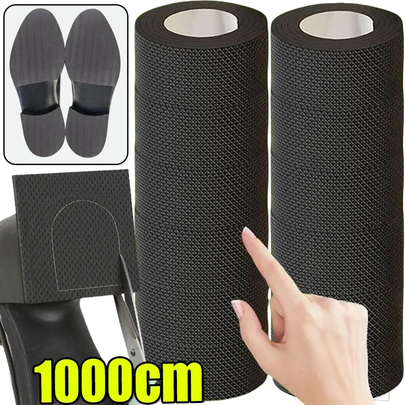 6/8/10CM Thick Non-Slip Wear-Resistant Shoe Sole Sticker-Anti Abrasion Heel Quieter Sound-Canceling Chunky Heel Protection 1Roll