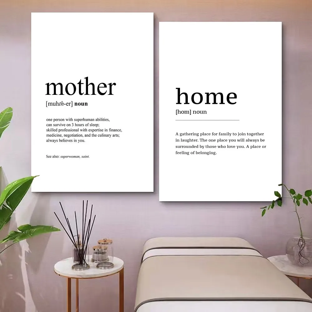 1pc Home Friend Travel Love Definition Quotes Classic Quotes Poster Paper Print Home Entrance Bar Cafe Art Painting Decoration
