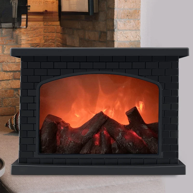

Fireplace Flame Light, Charcoal style LED Table Lights, USB or Battery Power Lamp, for Holiday Winter Gift Party Warm Home Decor