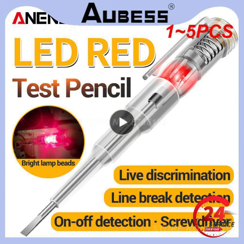 1~5PCS Intelligent Tester Pen Non-contact Induction Test Pencil Voltmeter Power Detector Electrical Screwdriver