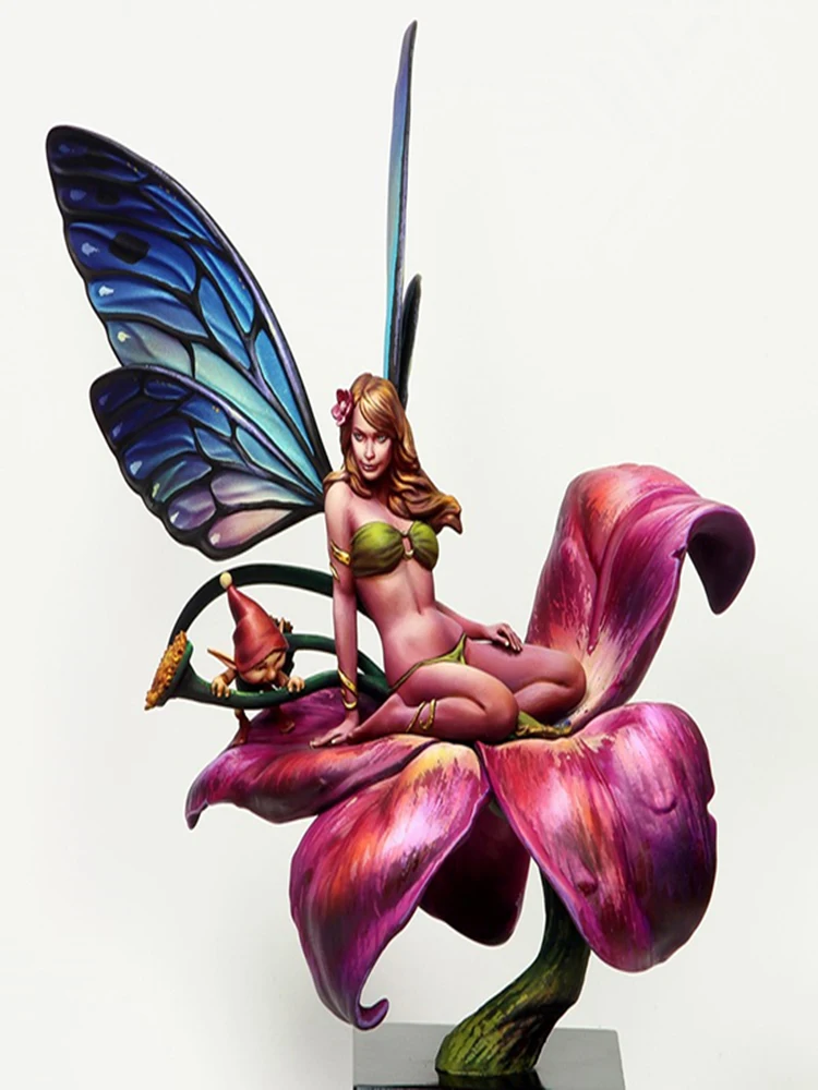 

Новый разобранный 1/22 древний женщина-воин с цветком, фигурка из смолы, неокрашенная модель, комплект