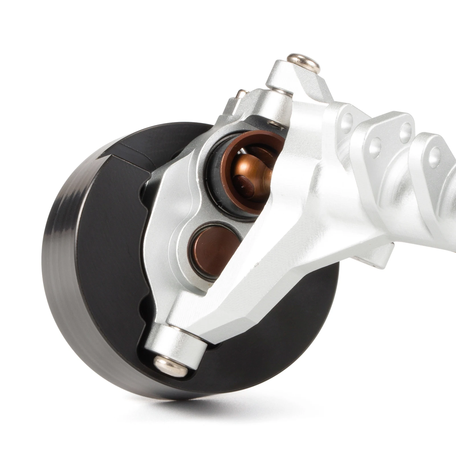 

Black Brass Low Offset Portal Knuckle Weight 2 PCS for Vanquish VS4-10 Ultra Currie Portal F9 Front Axle