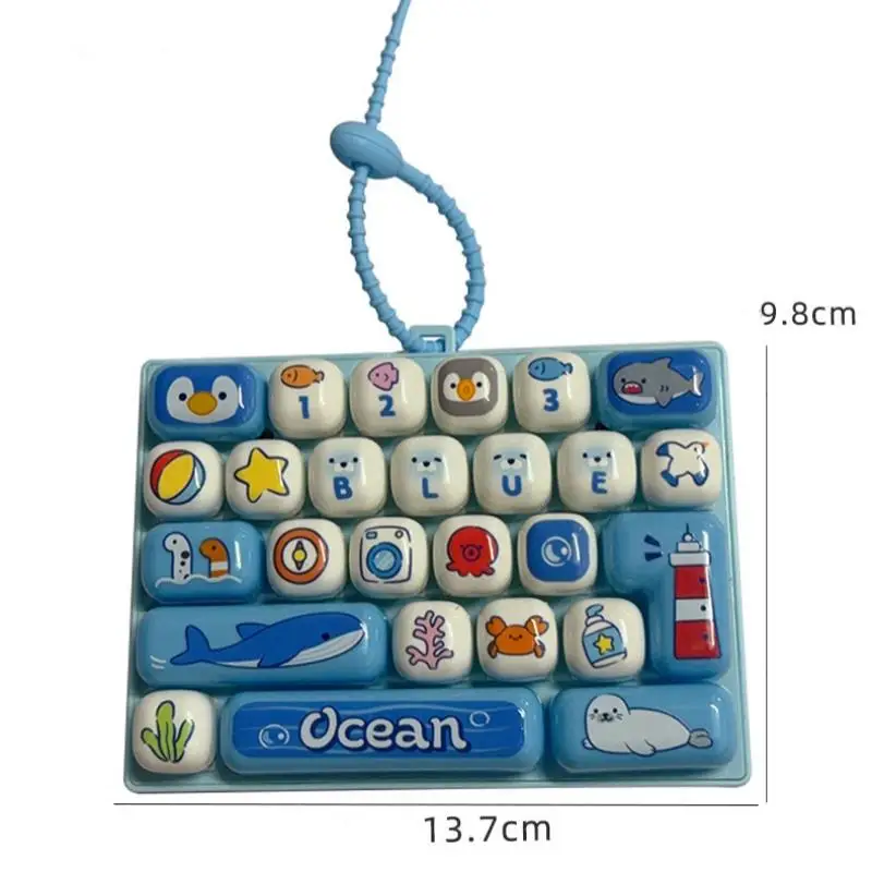 26-Tasten-Tastatur-Schlüsselanhänger, Stressabbau-Spielzeug, Kreatives Geschenk, Taschenanhänger – Detail 2
