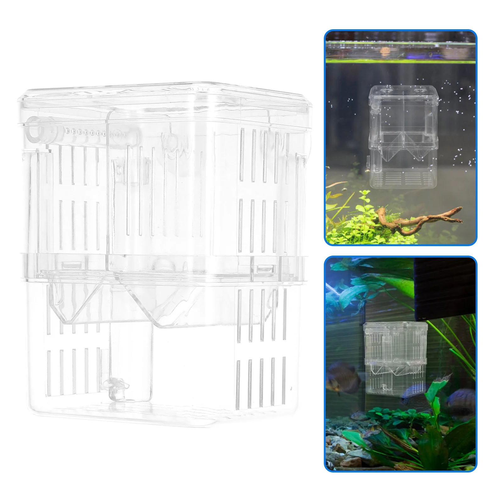 

Double Layer Fish Breeding Box Aquarium Transparent Isolation Hatchery Incubator Divider Fish Tank for Shrimp Betta