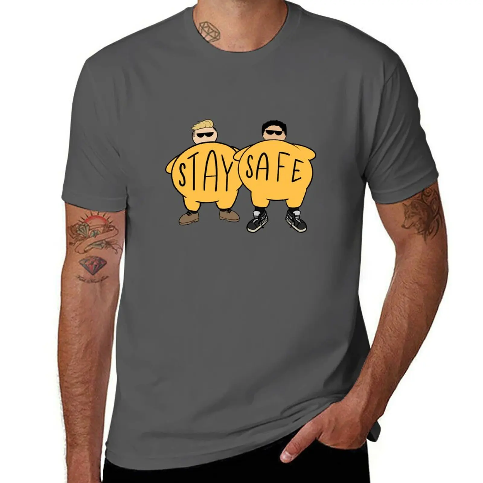 

Stay Safe T-Shirt Heavy Duty Casual Work Tee