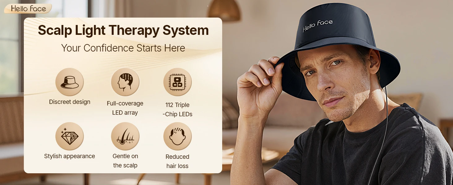 Led Infrarot Haarwachstum Therapie Kappe Mit Controller Und Timer_voghion.com