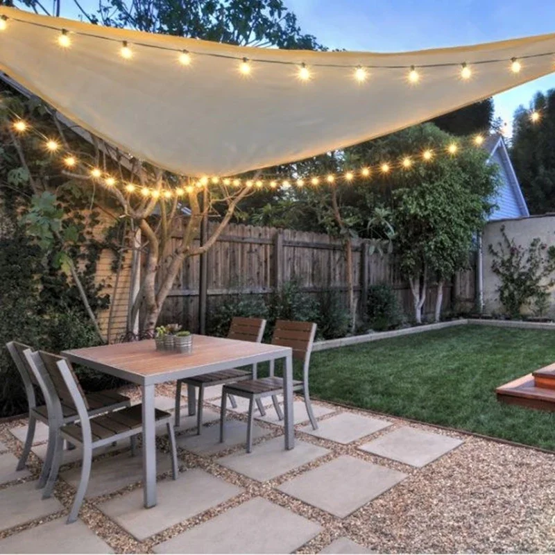 Anti-UV Waterproof Shade Sail Shelter Triangle Sunshade Protection 5/3.6/3/2M 98%UV Block Garden Terrace Canopy Pool Shade Cloth