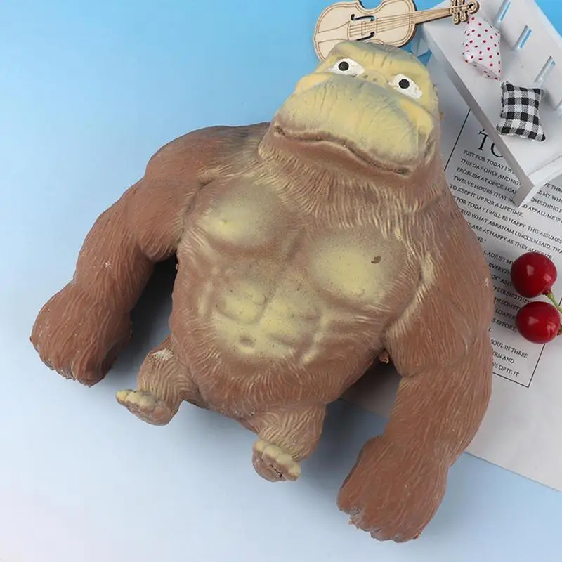 Squeeze Gorilla Toy Stretch And Squeeze Gorilla Gift For Kids Funny Gorilla Stress Relief Games Elastic Anxiety Toys For Adults