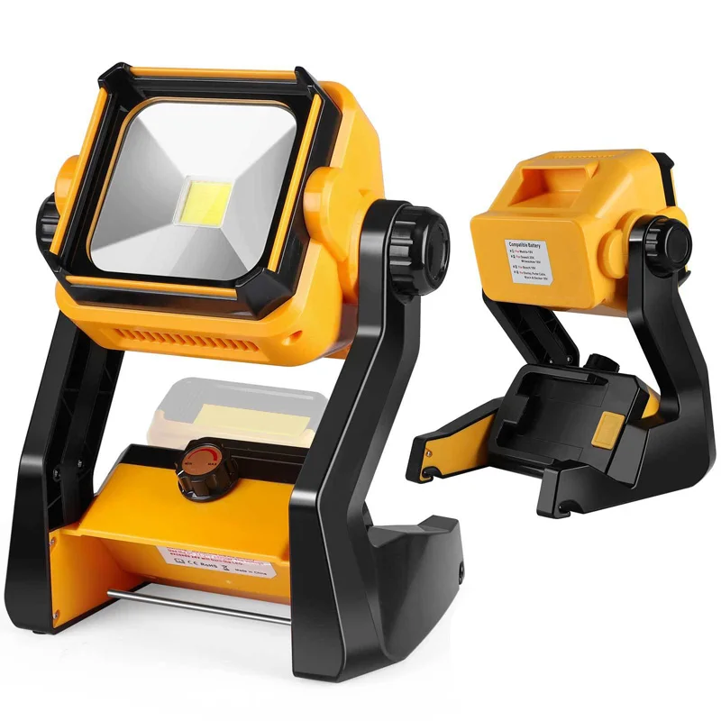 

Camping Light Spotlight Super Bright LED Work Light for Makita for Bosch for Dewalt for Milwaukee 18V 20V Li-ion Battery