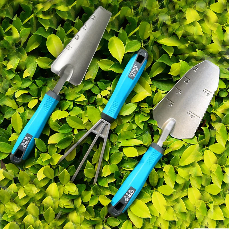 Small Shovel Flower Planting Tools Home Use Set Potted Soil Digging Small Shovel Three-Piece Flower Planting Gardening Shovel