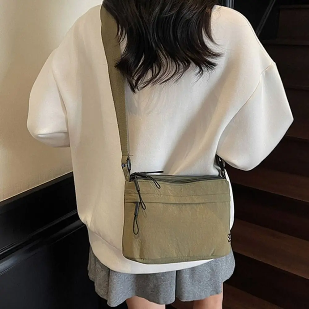 

Портативная спортивная нейлоновая сумка через плечо, кошелек для монет, повседневная сумка-кроссбоди в корейском стиле, однотонная сумка для мобильного телефона, дорожная сумка