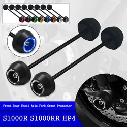 Motorcycle Front & Rear Axle Fork Crash Sliders Wheel Protector Accessories For BMW S1000R S1000RR HP4 S 1000R 1000RR S1000 R RR