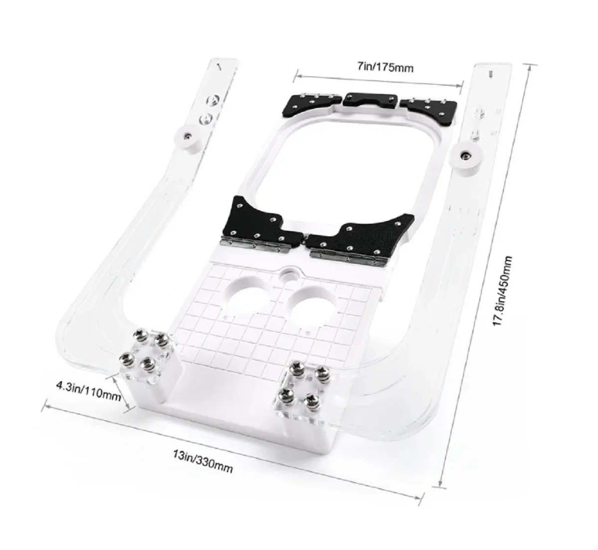 

Крепления HoopTalent 5.1x5.1 дюйма/130x130 мм для вышивальных машин Toyota, Ricoma, Brother, BAI и других.