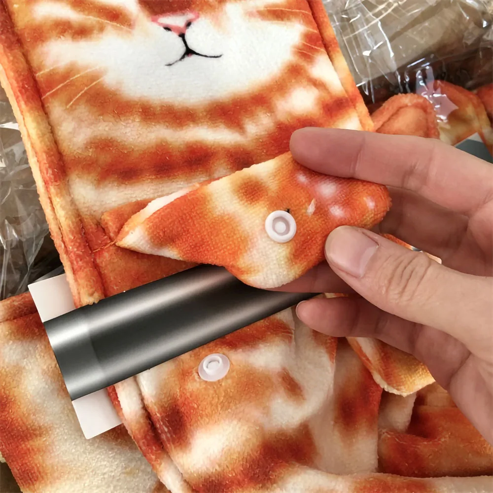 Hangable Realistic Cat Towel Kitchen Bathroom Hand Wipes Absorbent Towel Cat Towel Can Hang Hand Wipes Cat Claws With Buttons