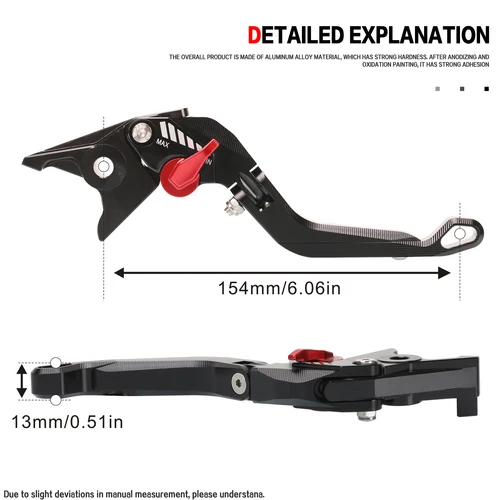 Imagen 2 del producto Nueva palanca de freno 5D para HONDA CB125R CB125F CB150R CB150X CB300R CB300F CB190R CB250R palancas de embrague de manija de freno de motocicleta