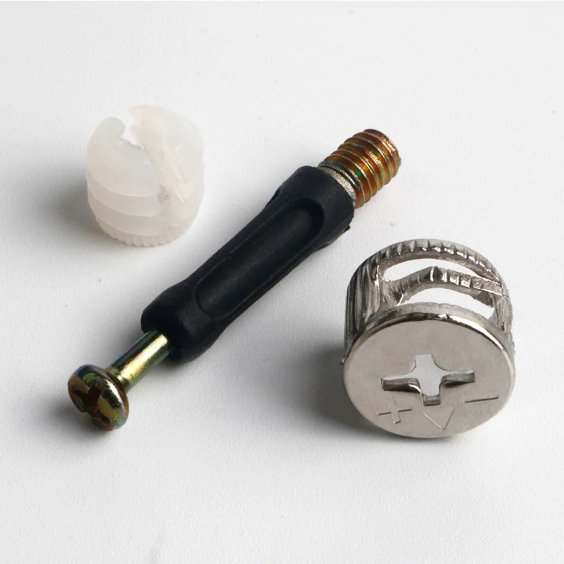 Cam fechaduras porca e parafuso acessórios de conexão 20 pces 3-em-1 excêntrico roda reparação porcas parafuso para móveis gaveta cômoda armário