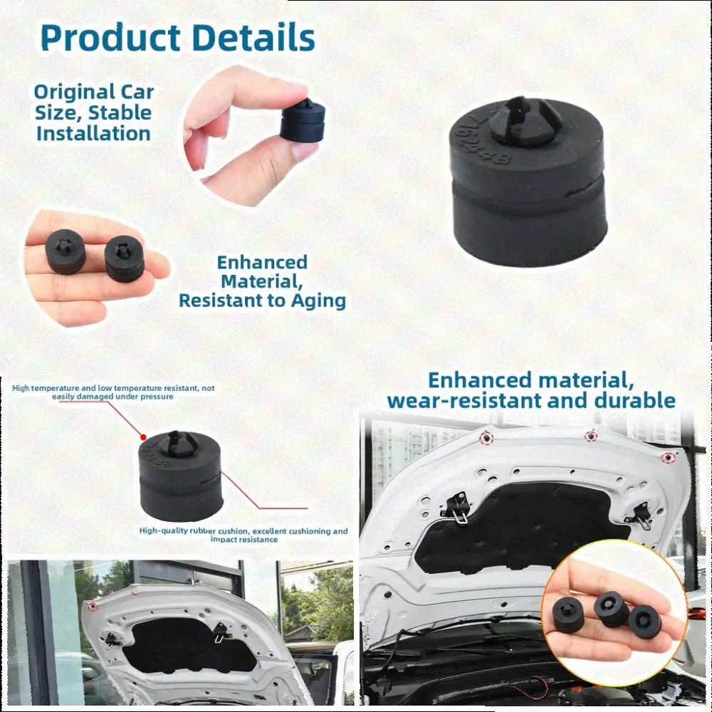 for X Series and For 1 3 5 6 7 for 8 Series Compatible Hood Bumper Rubber Pad Providing Consistent Shock Absorption Performance