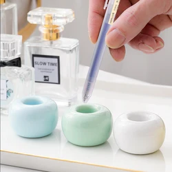 Creative Ceramic Pen Holder  Desktop Storage Ornaments Minimalist Furnishings Office Supplies Multifunction Brush Pen Holder