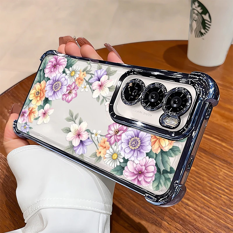 Phone Cases Realme - Rosa Tulpe Lila Pfingstrose Blumen Handyhülle