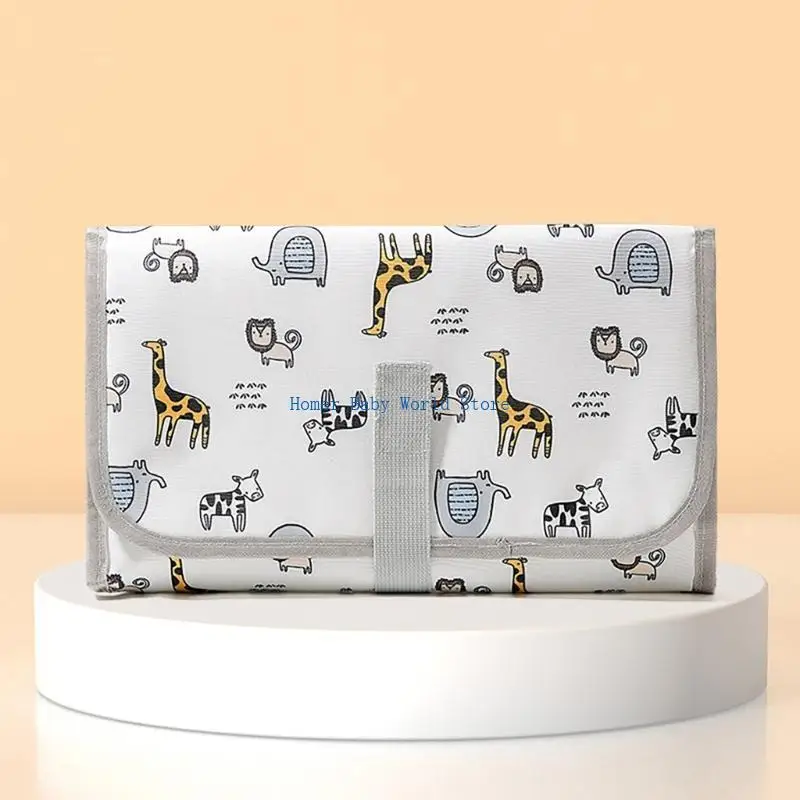 B2QD وسادة تغيير حفاضات الأطفال الملائمة للسفر حقيبة الأم مريحة ومحمولة وسادة بَول للرضع #3