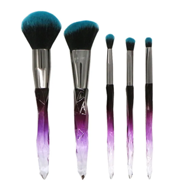 5PCS Diamond Makeup Brush Set Foundation Blush Blend Eyeshadow Lip Gloss Beauty Makeup Brush Makeup Tools Beauty for Make Up