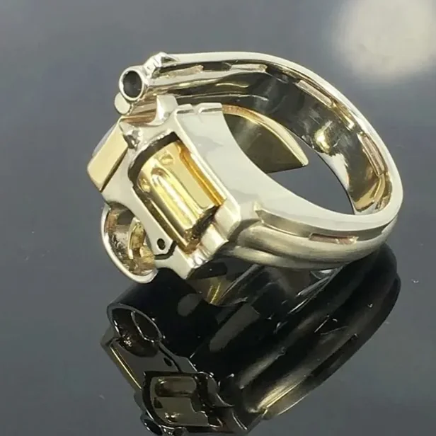 Outdoor Creative Portable EDC Pistol Model Ring Tool